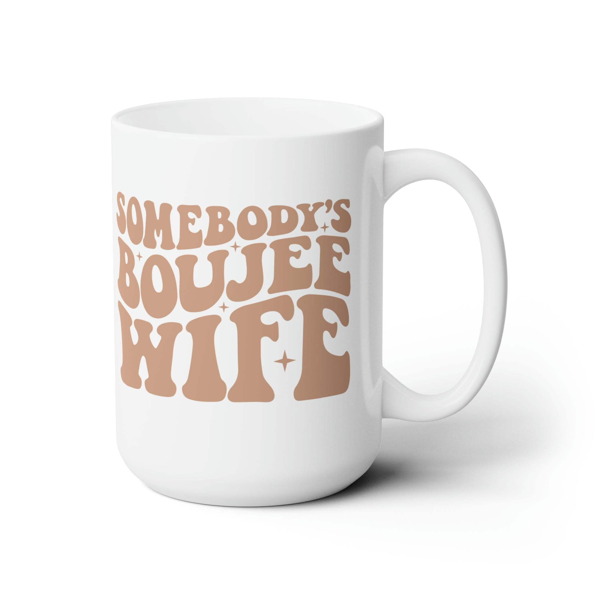 Boujee Wife 15oz Mug - Sand