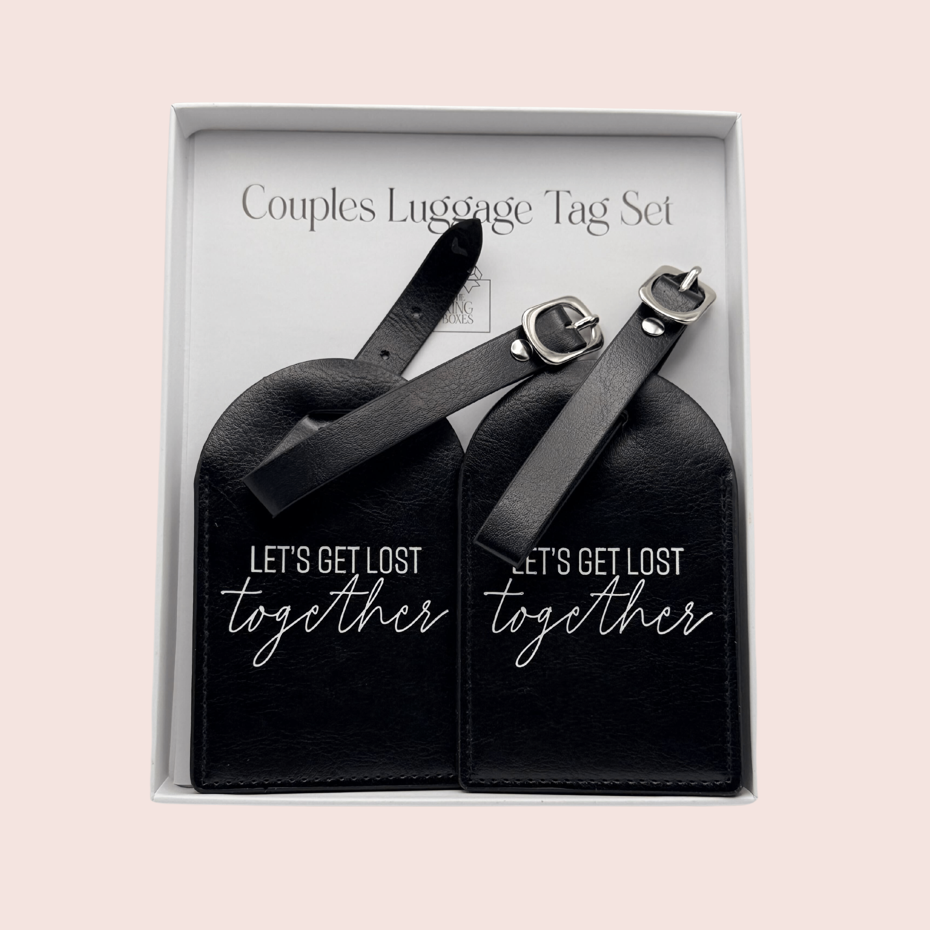 "Let's Get Lost Together" Luggage Tag Set