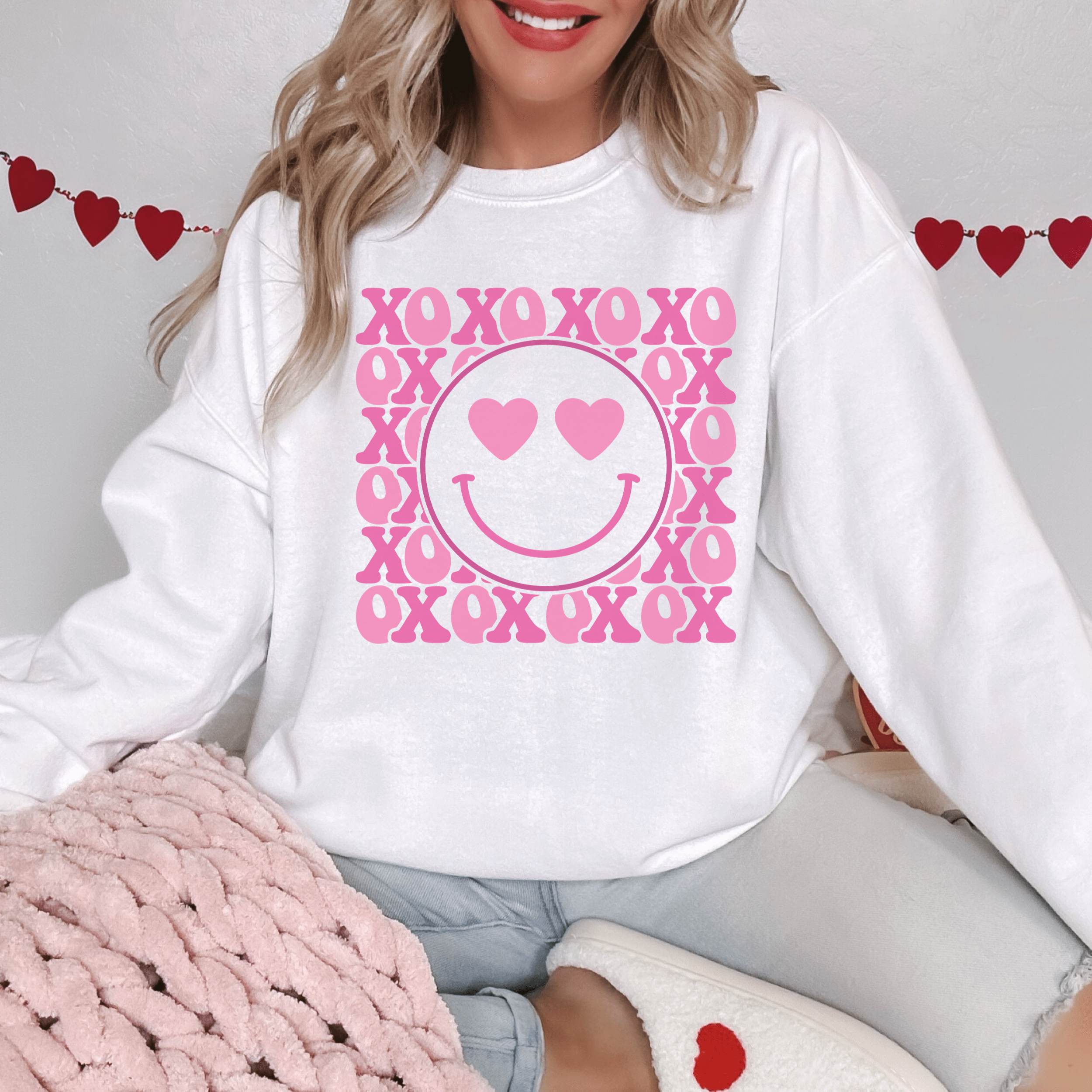 XOXO Smiley Sweatshirt