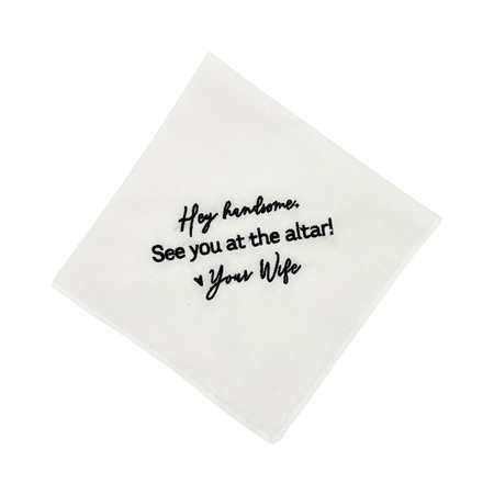 Groom Handkerchief Love Note